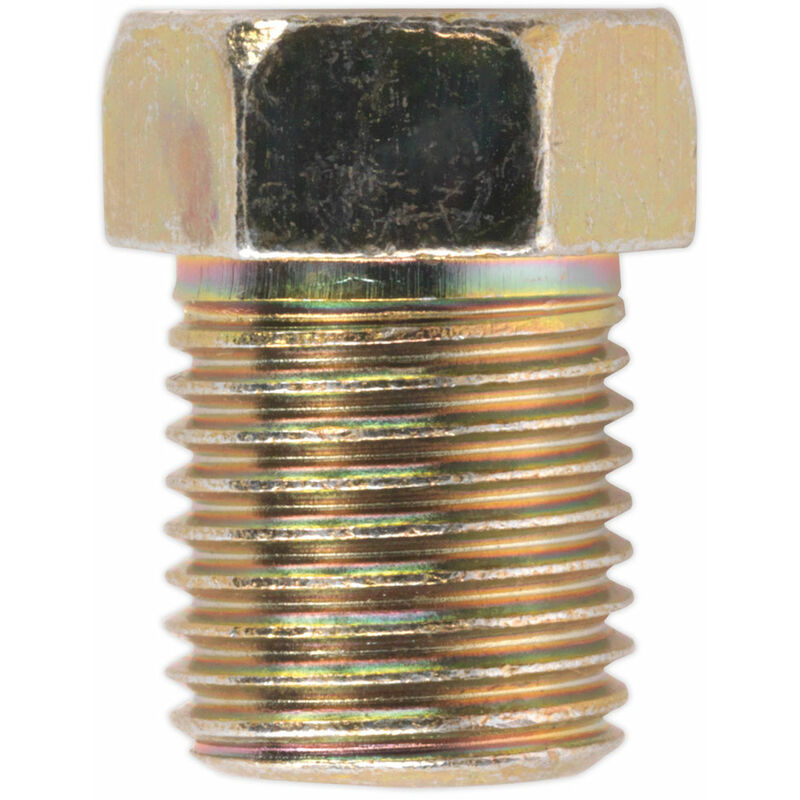 Sealey - BN10100FT Brake Pipe Nut M10 x 1mm Full Thread Male Pack of 25