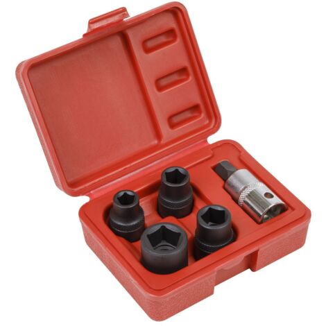 Sealey Brake Caliper Socket Set 1/2""Sq Drive 5pc VS0464