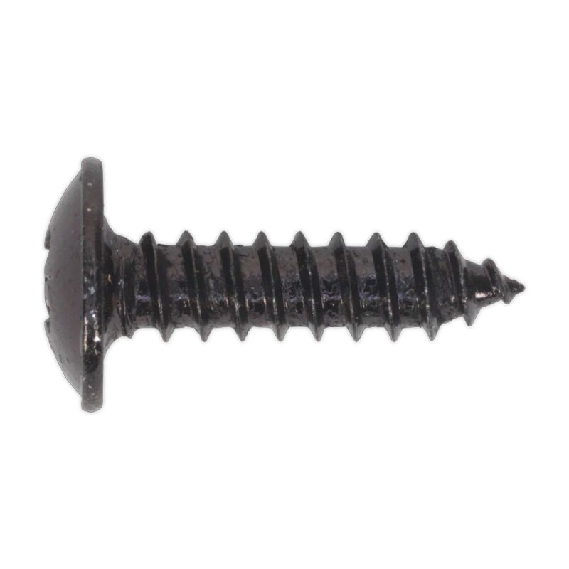 Self Tapping Screw 4.2 x 16MM Flanged Head Black Pozi bs 4174 Pack of 100 - Sealey