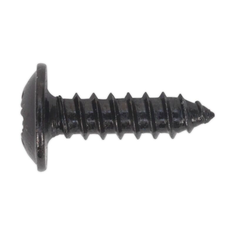 Self Tapping Screw 3.5 x 13MM Flanged Head Black Pozi bs 4174 Pack of 100 - Sealey