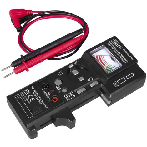 Sealey BT06 Multipurpose Battery, Bulb, Fuse & Continuity Tester