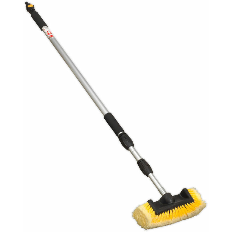 CC953 Five Sided Flo-Thru Brush with 3mtr Telescopic Handle - Sealey