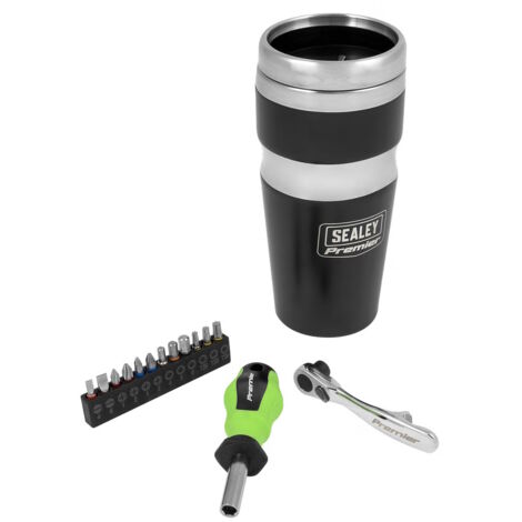 Sealey CCP22 - Travel Mug with Tool Kit Screwdriver/Ratchet