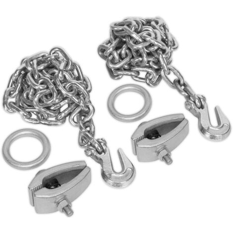Sealey Chain Kit 2 x 2m Chains & 2 x Clamps RE91/5/CK