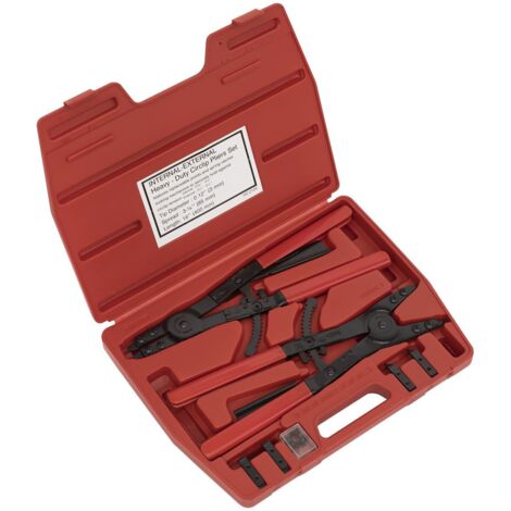 Sealey Circlip Pliers Set Internal/External 400mm Heavy-Duty AK8501