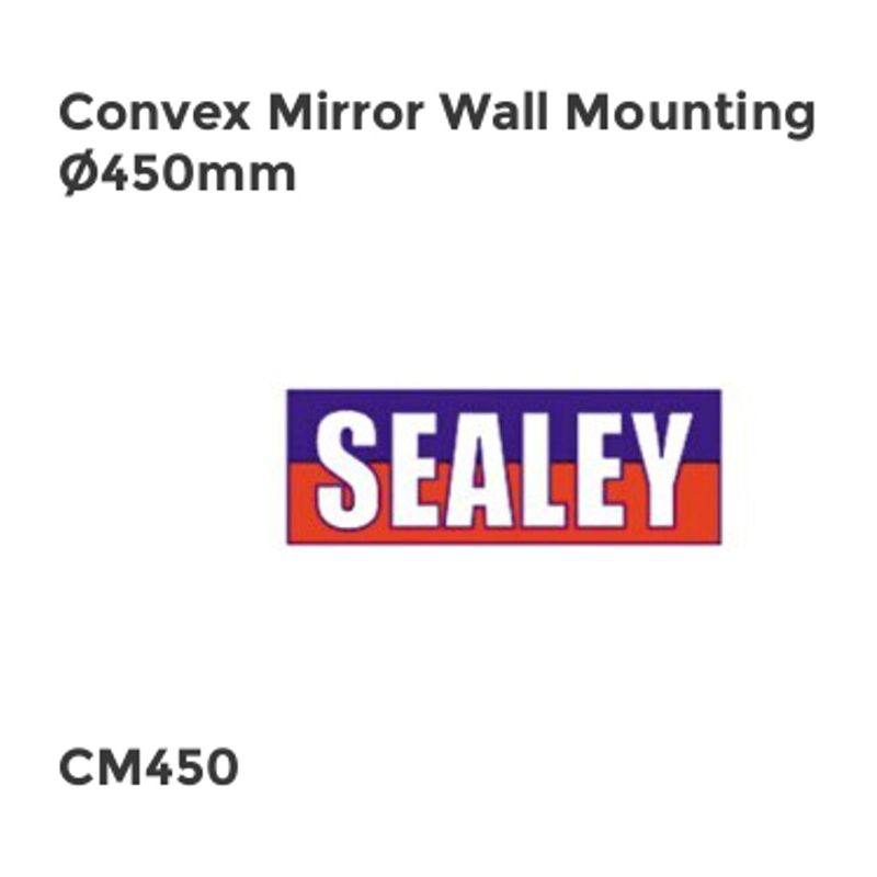 Convex Mirror Wall Mounting 450mm - Sealey