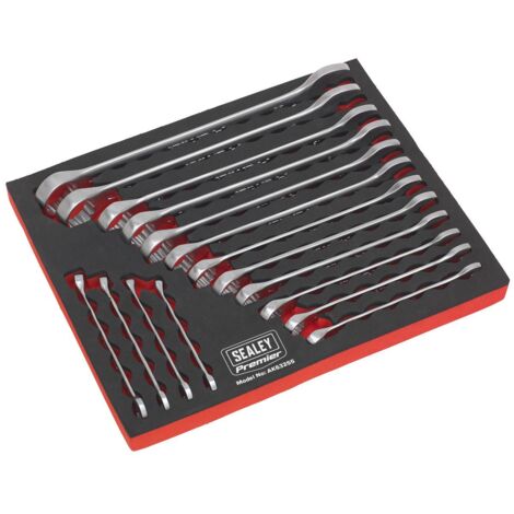 Sealey Combination Spanner Set 16pc Metric AK63255