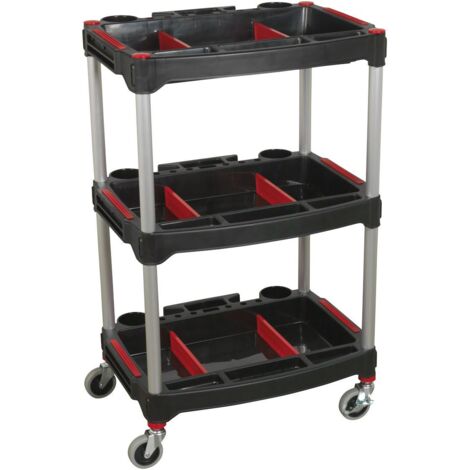 Sealey Composite Workshop Trolley with Parts Storage 3-Level CX313
