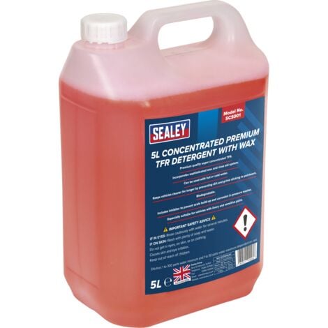 Sealey Concentrated TFR Premium Detergent with Wax 5L SCS001