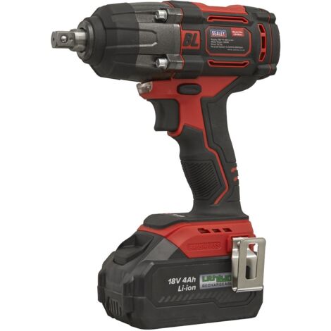 Sealey Cordless Impact Wrench 18V 4Ah Lithium-ion 1/2""Sq Drive CP650LI