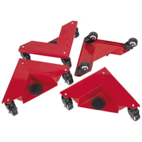 Sealey Corner Transport Dollies 150kg Capacity - Set of 4 CM4