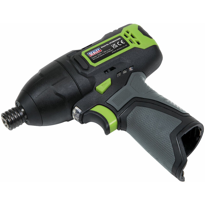sealey - cp108vcidbo cordless impact driver 1/4'hex drive 10.8v sv10.8 - body only