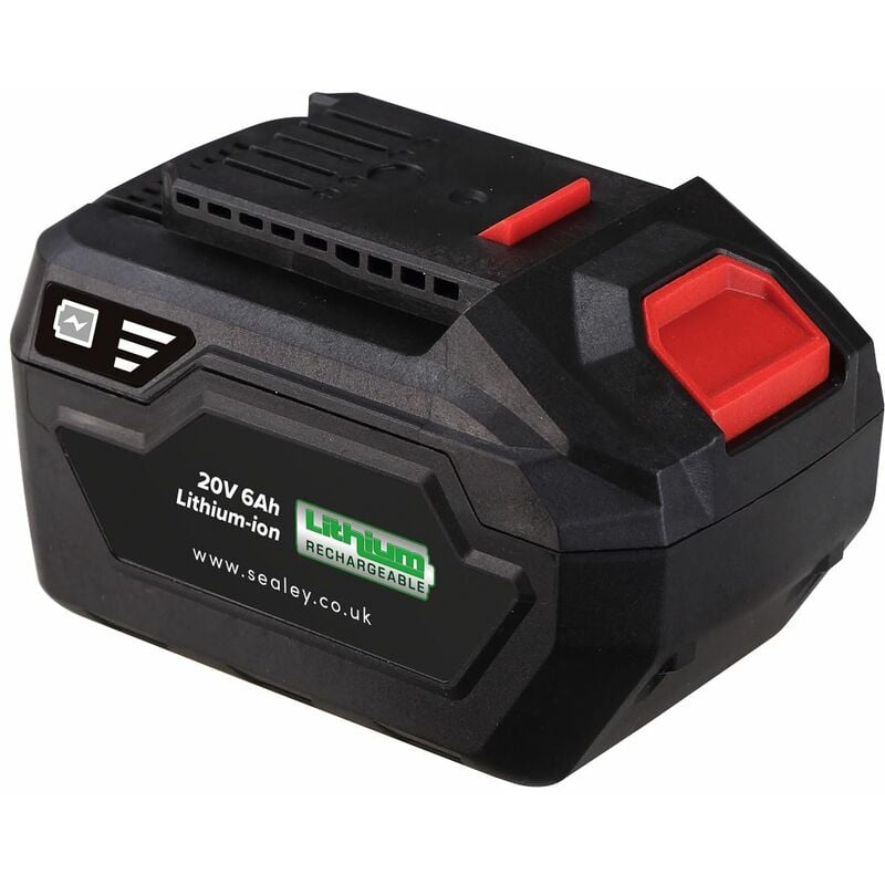 Sealey - Power Tool Battery 20V 6Ah SV20 Series Lithium-ion CP20VBP6