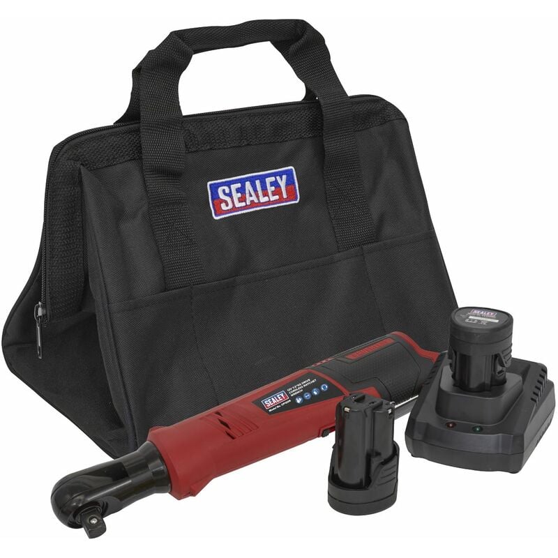 Cordless Ratchet Wrench Kit 1/2''Sq Drive 12V SV12 Series - 2 Batteries CP1209KIT - Sealey