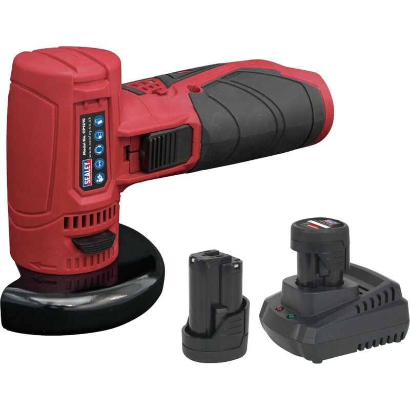 CP1210KIT SV12 Series 75mm Cordless Angle Grinder Kit 12V - 2 Batteries - Sealey