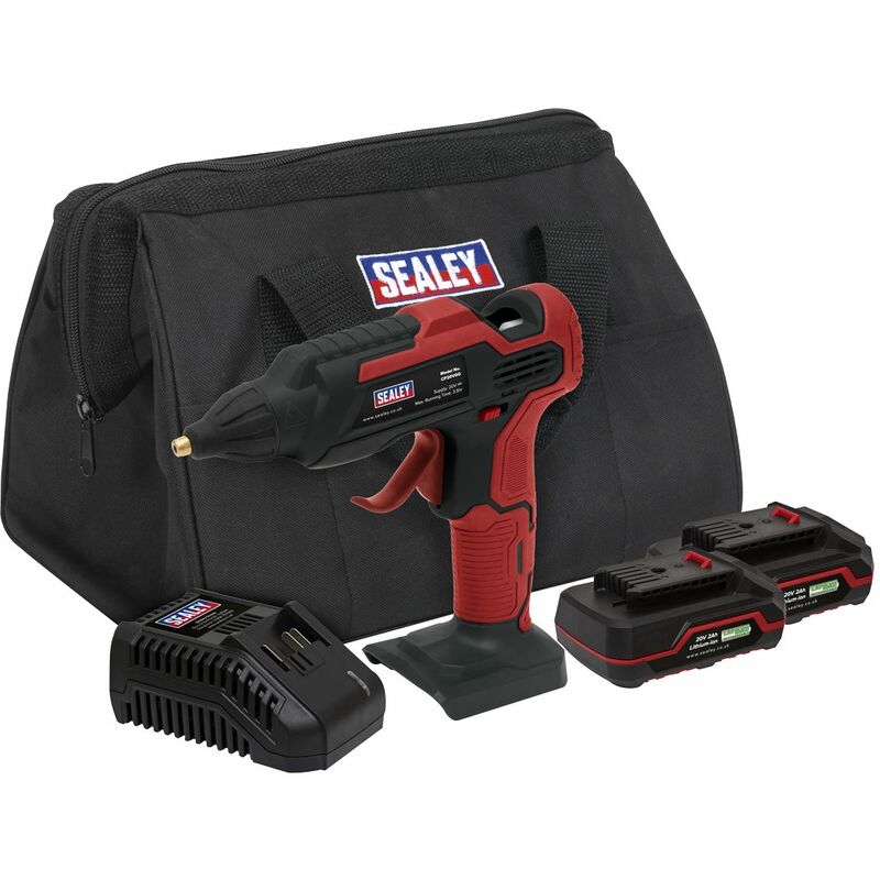 Cordless Glue Gun Kit 20V SV20 Series - 2 Batteries CP20VGGKIT - Sealey