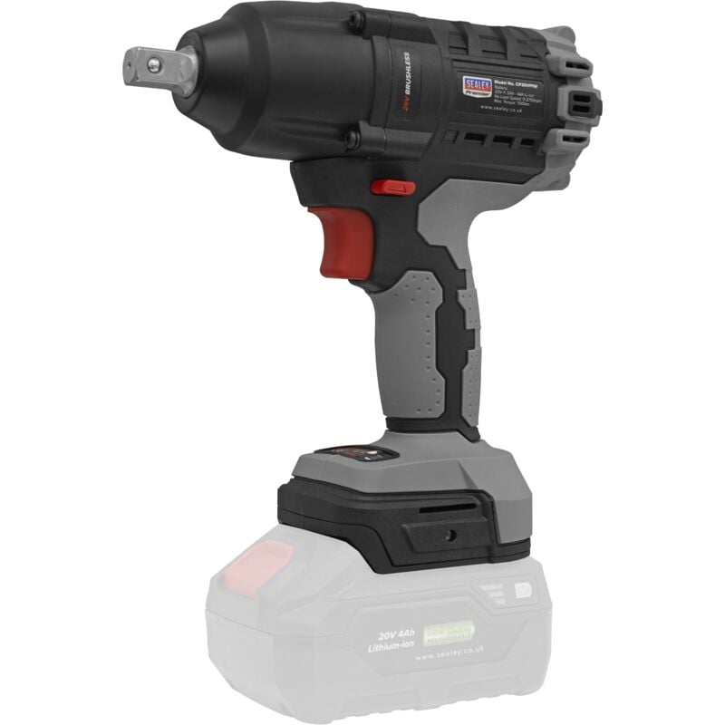 Sealey - CP20VPIW Premier SV20 Series 1/2'Sq Drive Brushless Cordless Impact Wrench 20V - Body Only