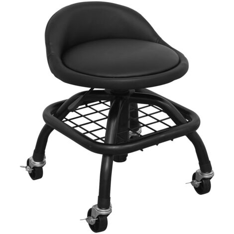 Sealey Creeper Stool Pneumatic with Adjustable Height Swivel Seat & Back Rest SCR02B