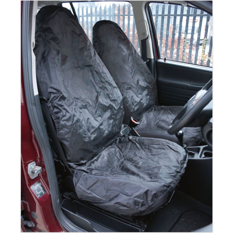 CSC6 Front Seat Protector Set 2pc Heavy-Duty - Sealey