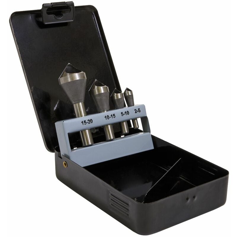 Sealey - Slotted Deburring Countersink Drill Bit Set 4pc 90� CSSET4O