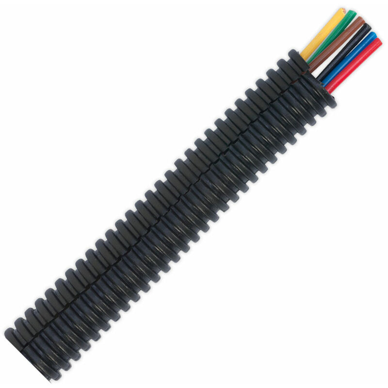 CTS12100 Convoluted Cable Sleeving Split Ø12-16mm 100m - Sealey