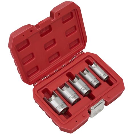 Sealey CV601 Elbow Connector Socket Set 3/8""Sq Drive 5pc