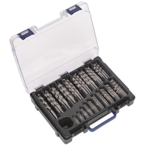 Sealey DBS170FG HSS Fully Ground Drill Bit Assortment 1-10mm 170pc
