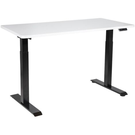 Sealey DH32 Dellonda White Electric Height Adjustable Standing Desk, 1400 x 700mm Dual Motor 100kg