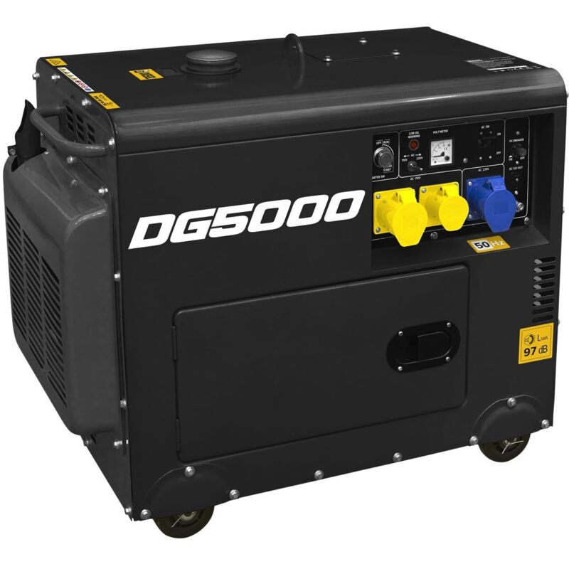Sealey DG5000 5000W Generator 4-Stroke Engine 110/230V