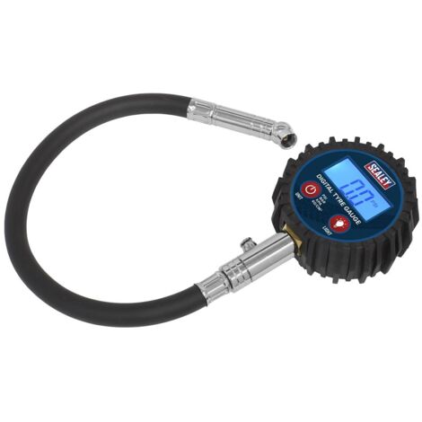 Sealey Digital Tyre Pressure Gauge with Push-On Connector TST002