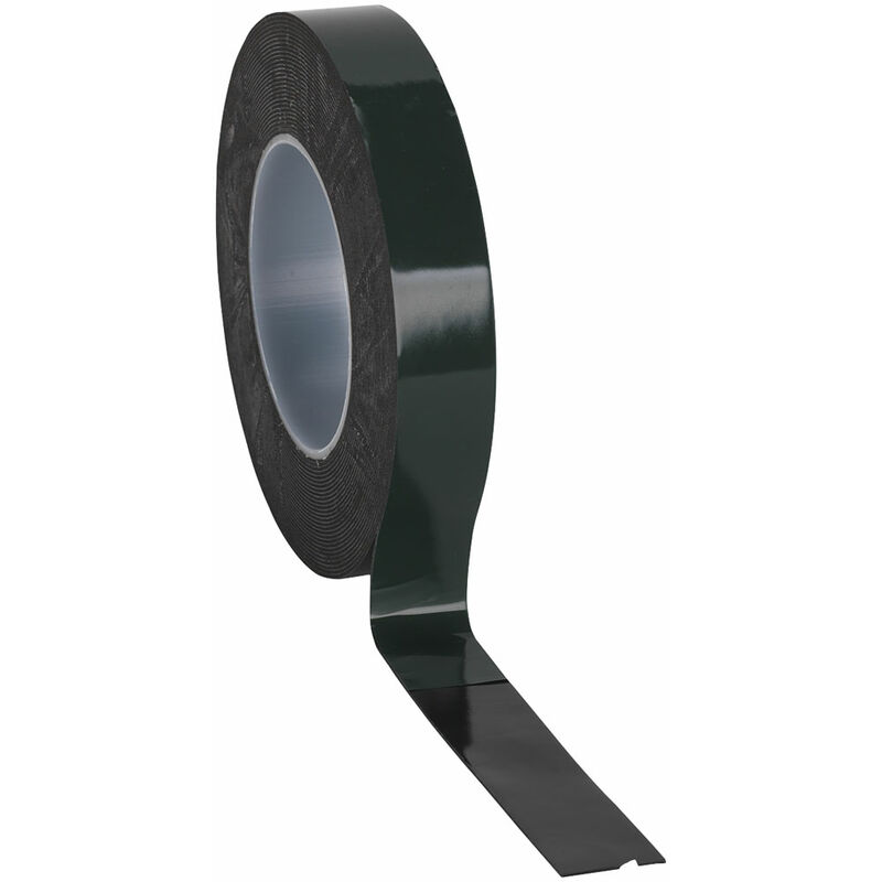 DSTG2510 Double-Sided Adhesive Foam Tape 25mm x 10mtr Green Backing - Sealey