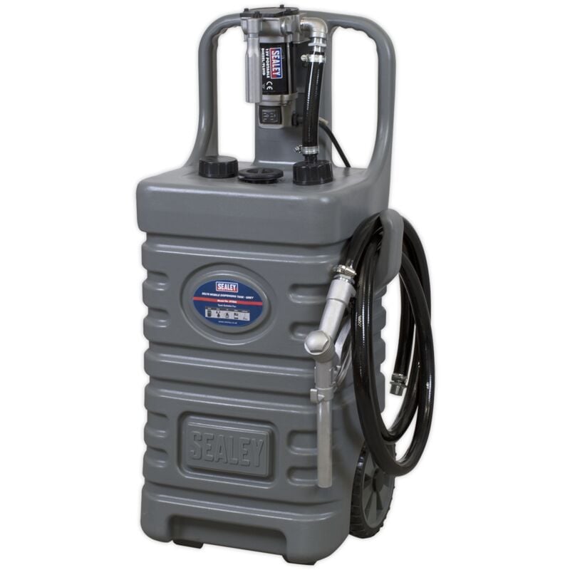 Sealey - DT55GCOMBO1 Mobile Dispensing Tank with Diesel Pump 55L - Grey