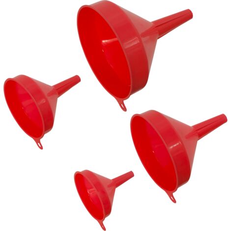 Sealey Economy Fixed Spout Funnel Set 4pc F94