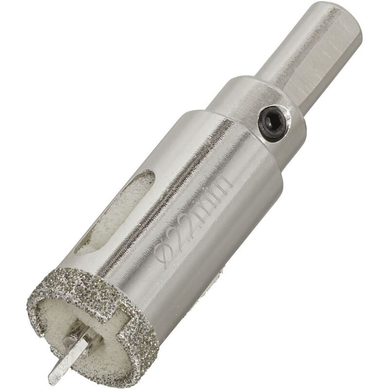 DHS22 Electroplated Diamond Hole Saw 22mm - Sealey