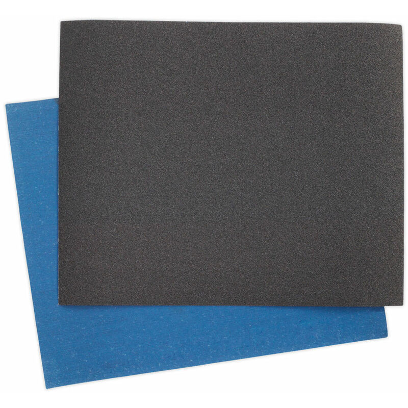 ES232860 Emery Sheet Blue Twill 230 x 280mm 60Grit Pack of 25 - Sealey