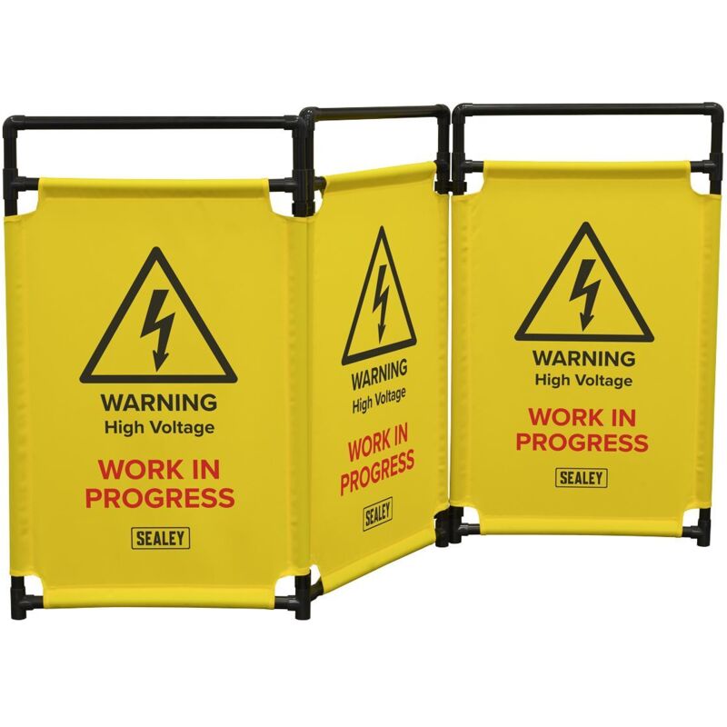 Sealey EV20 Folding Safety Barrier for Hybrid/Electric Vehicles