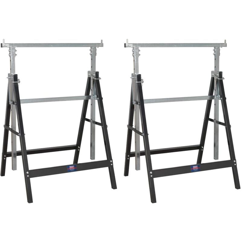 Sealey - Fold Down Telescopic Trestle - 200kg Capacity - Pair