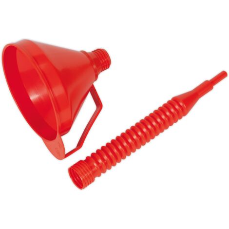 Sealey Flexible Spout Funnel with Filter 160mm - Medium F16F