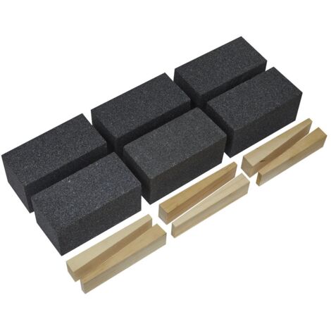 Sealey Floor Grinding Block 50 x 50 x 100mm 24Grit - Pack of 6 FGB24
