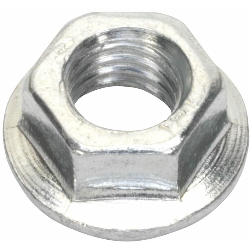 Flange Nut Serrated M5 Zinc Pack of 100 FN5 - Sealey