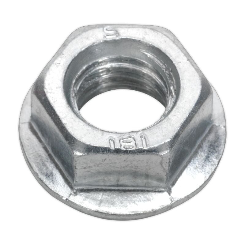 Sealey - Flange Nut Serrated M12 Zinc din 6923 Pack of 50