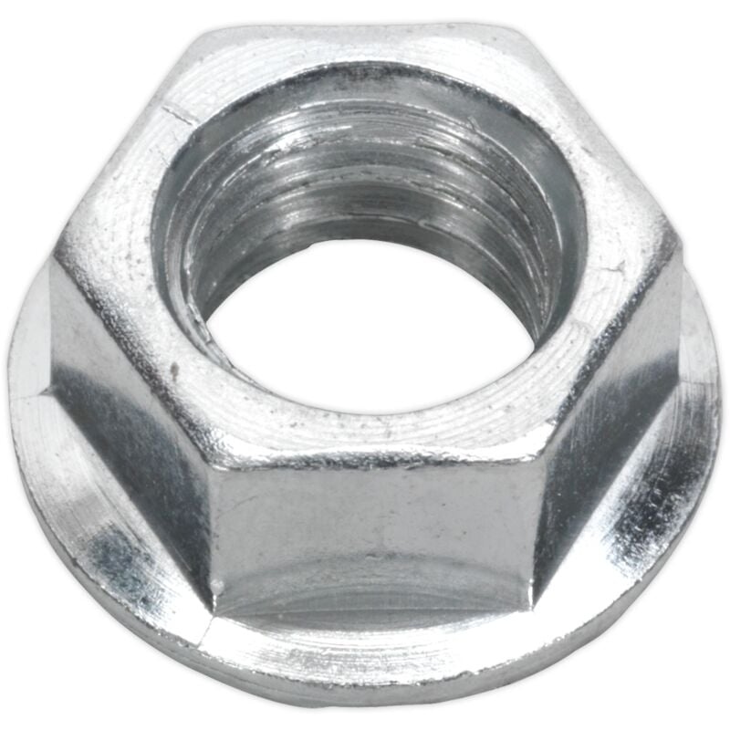 Sealey - FN10 Zinc Plated Serrated Flange Nut M10 - Pack of 100