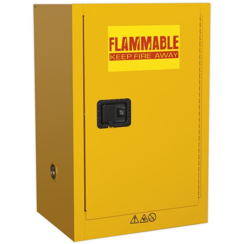 Sealey - FSC07 Flammables Storage Cabinet 585 x 455 x 890mm