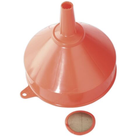 Sealey Funnel Medium �200mm Fixed Spout with Filter F2