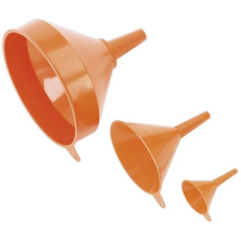 Sealey Funnel Set 3pc Fixed Spout F98