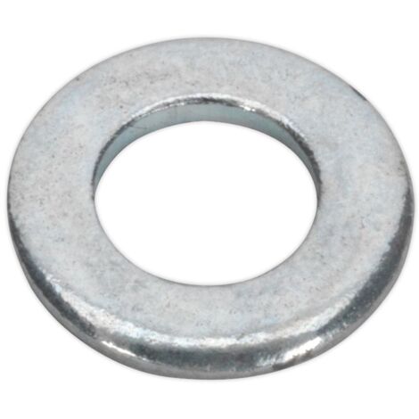Sealey FWA49 Zinc Plated Form A Flat Washer M4 x 9mm, DIN 125 - Pack of 100