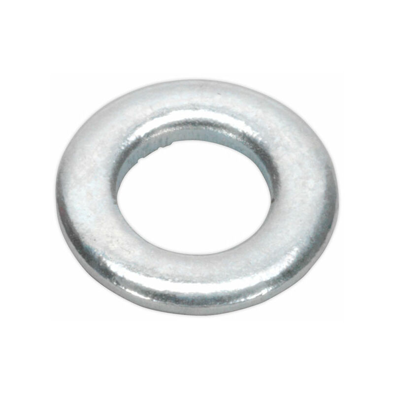Sealey - FWA510 Flat Washer M5 x 10mm Form A Zinc DIN 125 Pack of 100