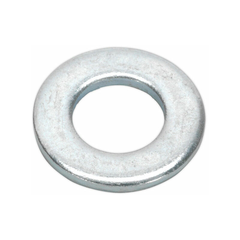 Sealey - FWA817 Flat Washer M8 x 17mm Form A Zinc DIN 125 Pack of 100