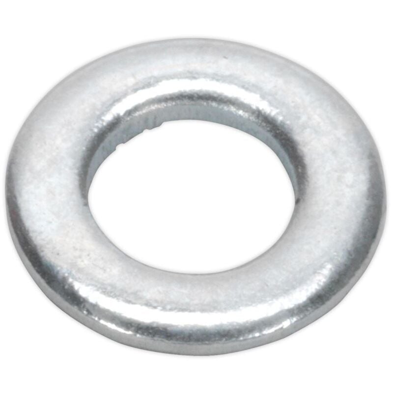 Sealey - FWA510 Zinc Plated Form a Flat Washer M5 x 10mm, din 125 - Pack of 100