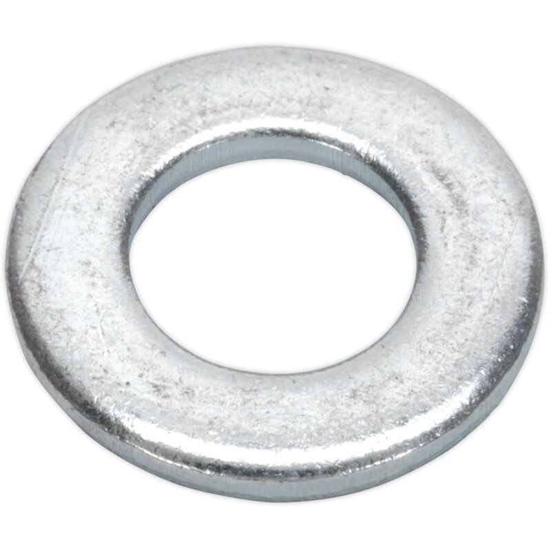 Sealey - FWA1021 Zinc Plated Form a Flat Washer M10 x 21mm, din 125 - Pack of 100